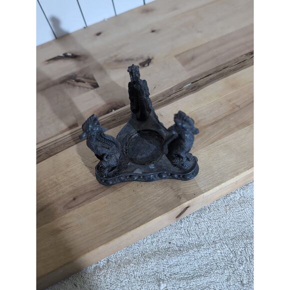 Dragon Candle Holder, Dragon Statue Decor, Tea Light Figure, Collectible Dragon - Picture 5 of 6